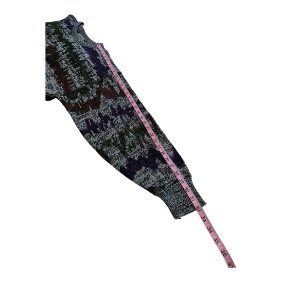 Celebrity Club Vintage Sweater Unique Zig Zag Mountain Pattern - Size XL - Picture 8 of 10